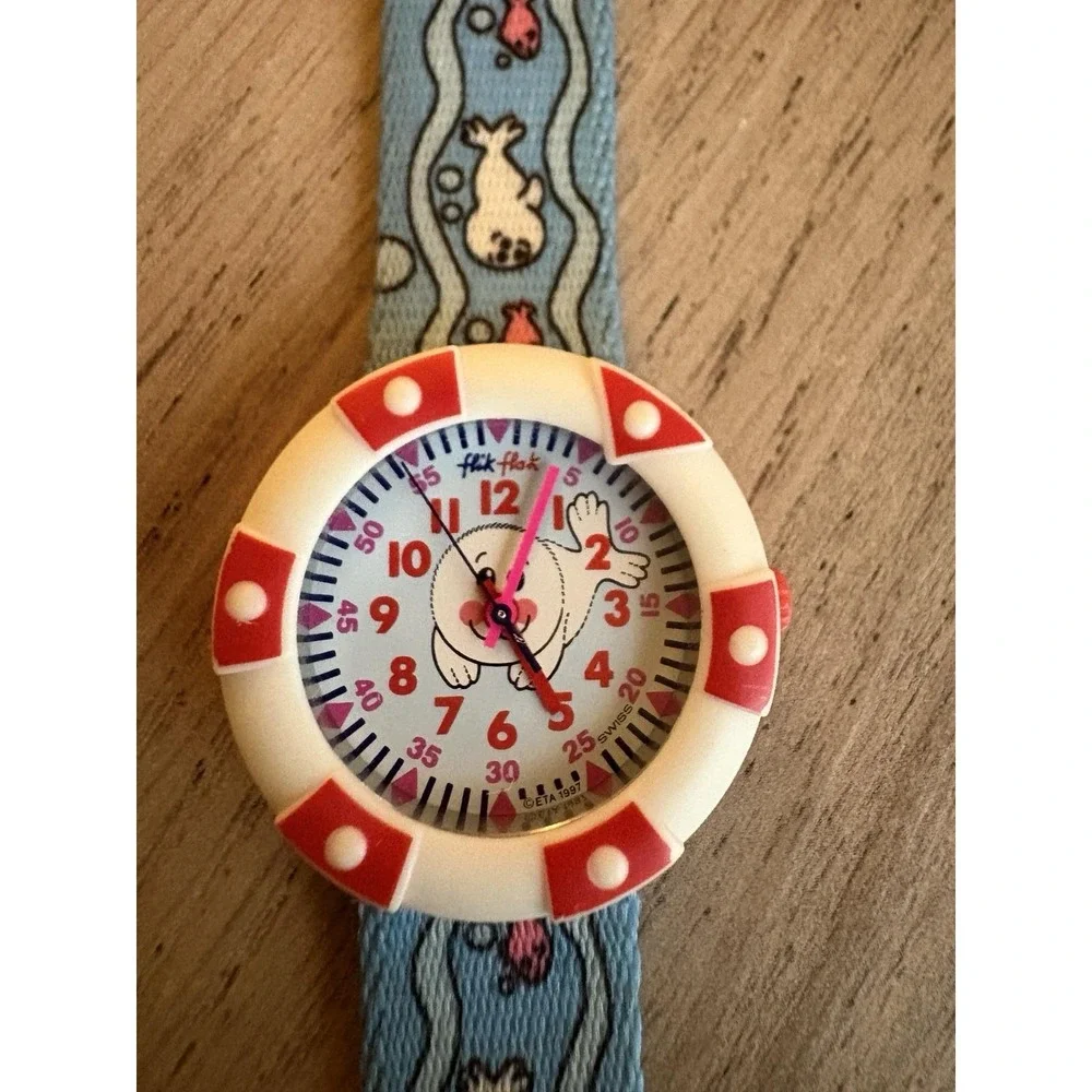 Flik Flak Swiss Made Children's Watch Water Mermaid Has New Battery